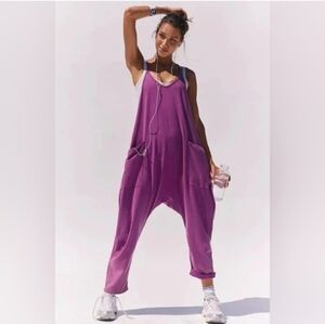 Free People FP Movement Hot Shot Onesie Size Small Mulberry